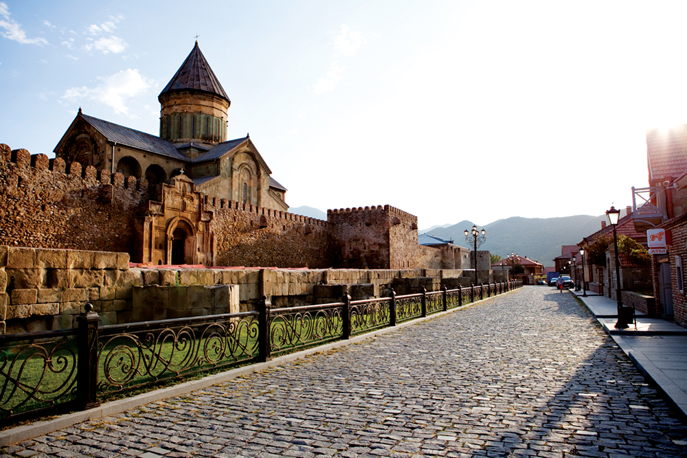 A street scene in Mtskheta